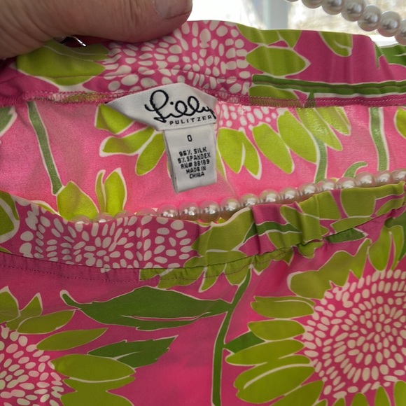 Lilly Pulitzer Skirt White Label Vintage Pink Green Size 0 fits like  6💕 - Picture 3 of 5